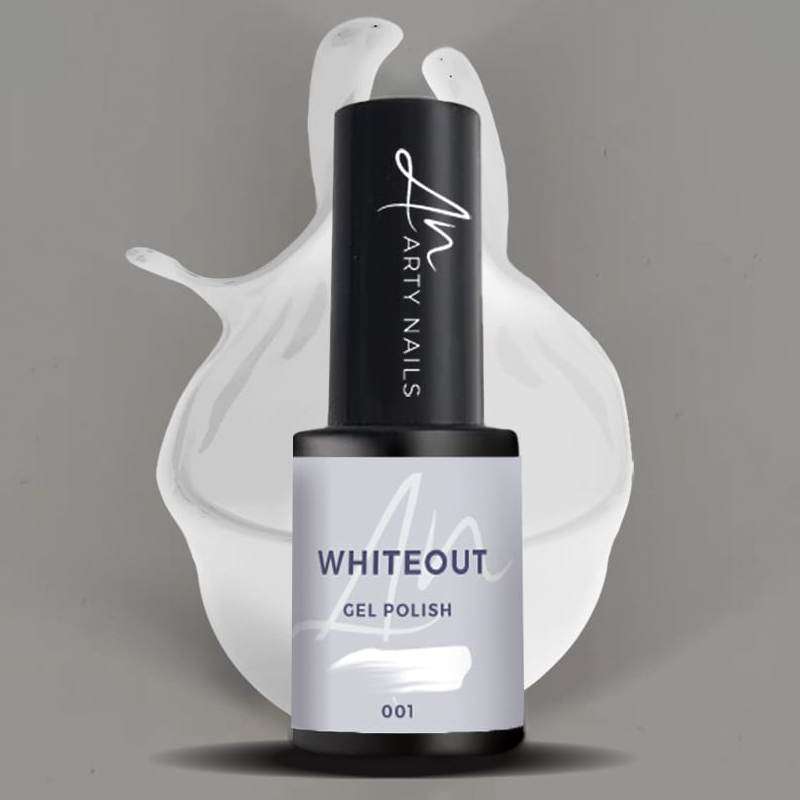 ARTY NAILS GEL POLISH 001. WHITEOUT 5 ml