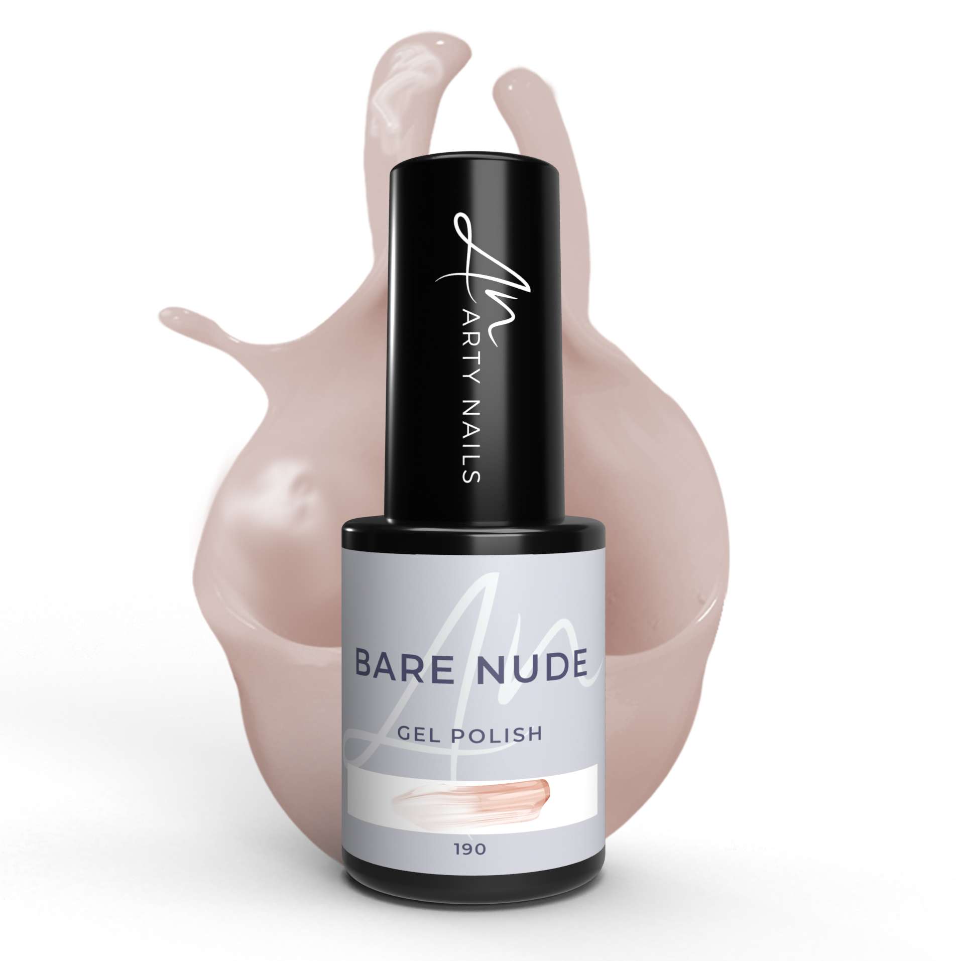ARTY NAILS GEL POLISH 190. BARE NUDE 5 ml