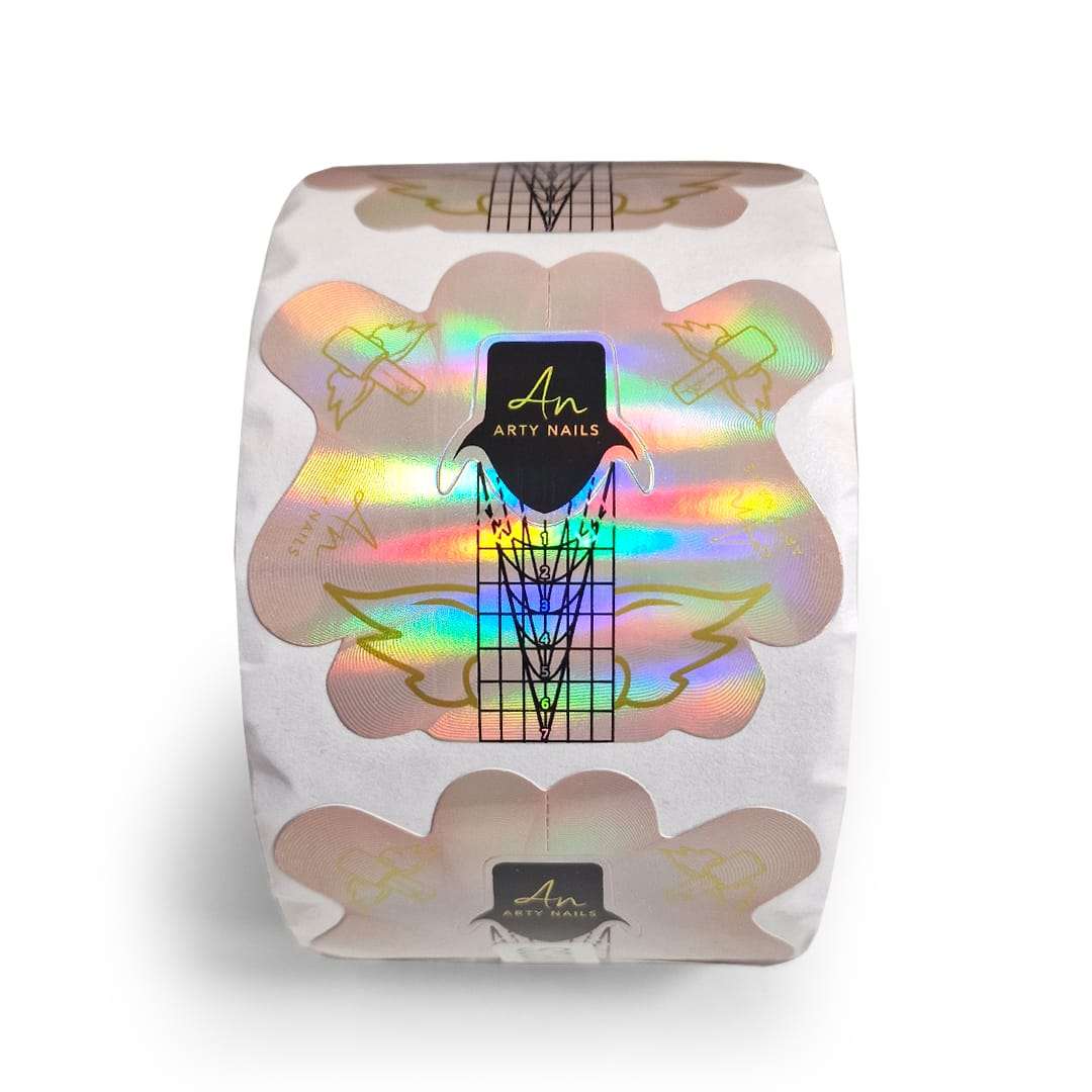 ARTY NAILS HOLOGRAM FORMS/TEMPLATES FOR SHORT NAILS 500 pcs - Image 2