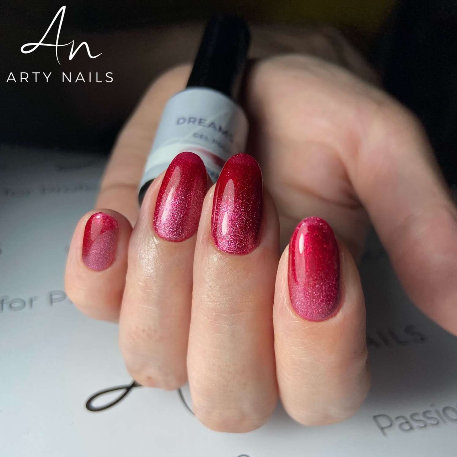 ARTY NAILS GEL POLISH 032. DREAMS ON 5 ml cat eye - Image 2
