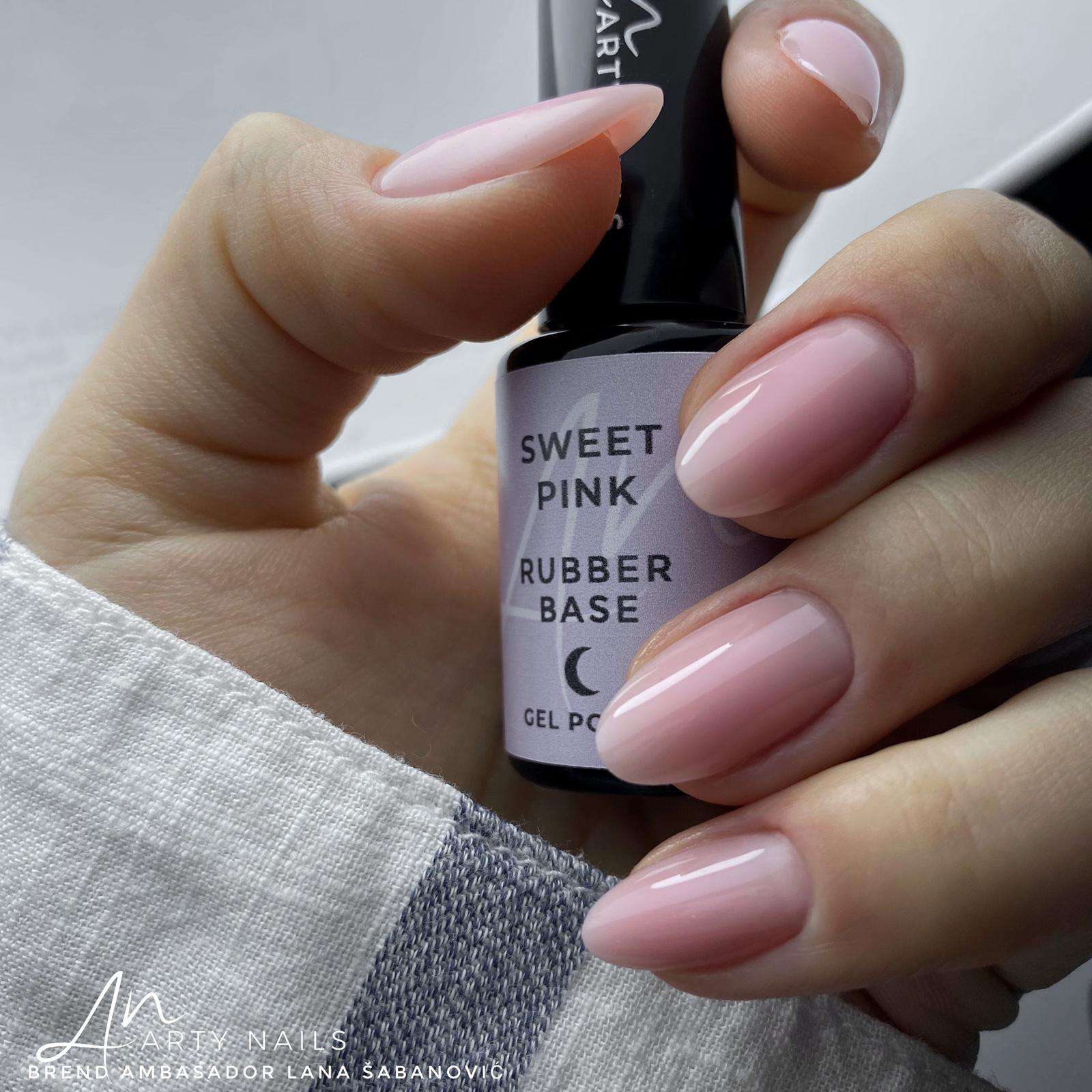 ARTY NAILS SWEET PINK RUBBER BASE 30 ml - Image 5