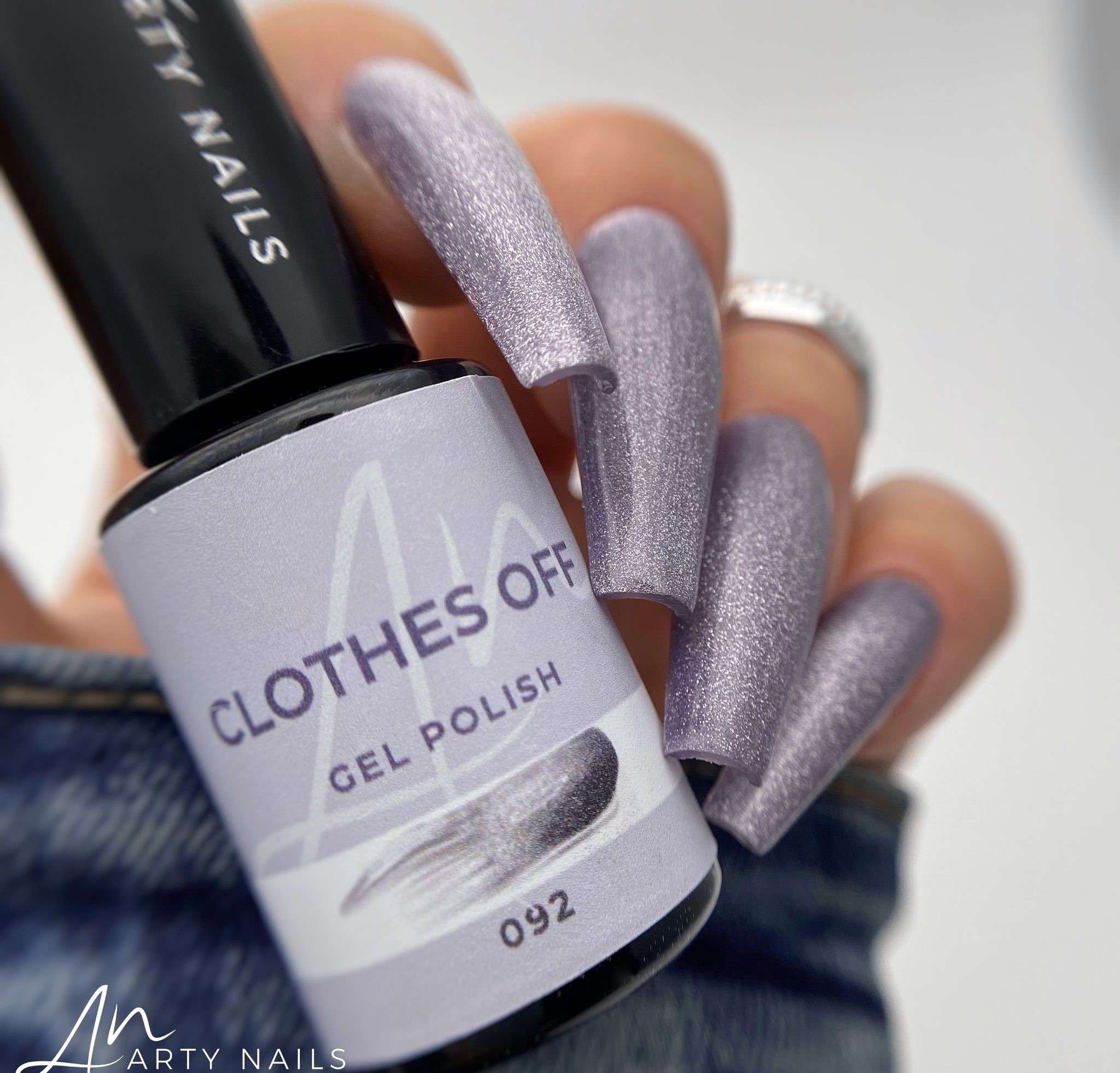 ARTY NAILS GEL POLISH 092. CLOTHES OFF 5 ml cat eye - Image 4