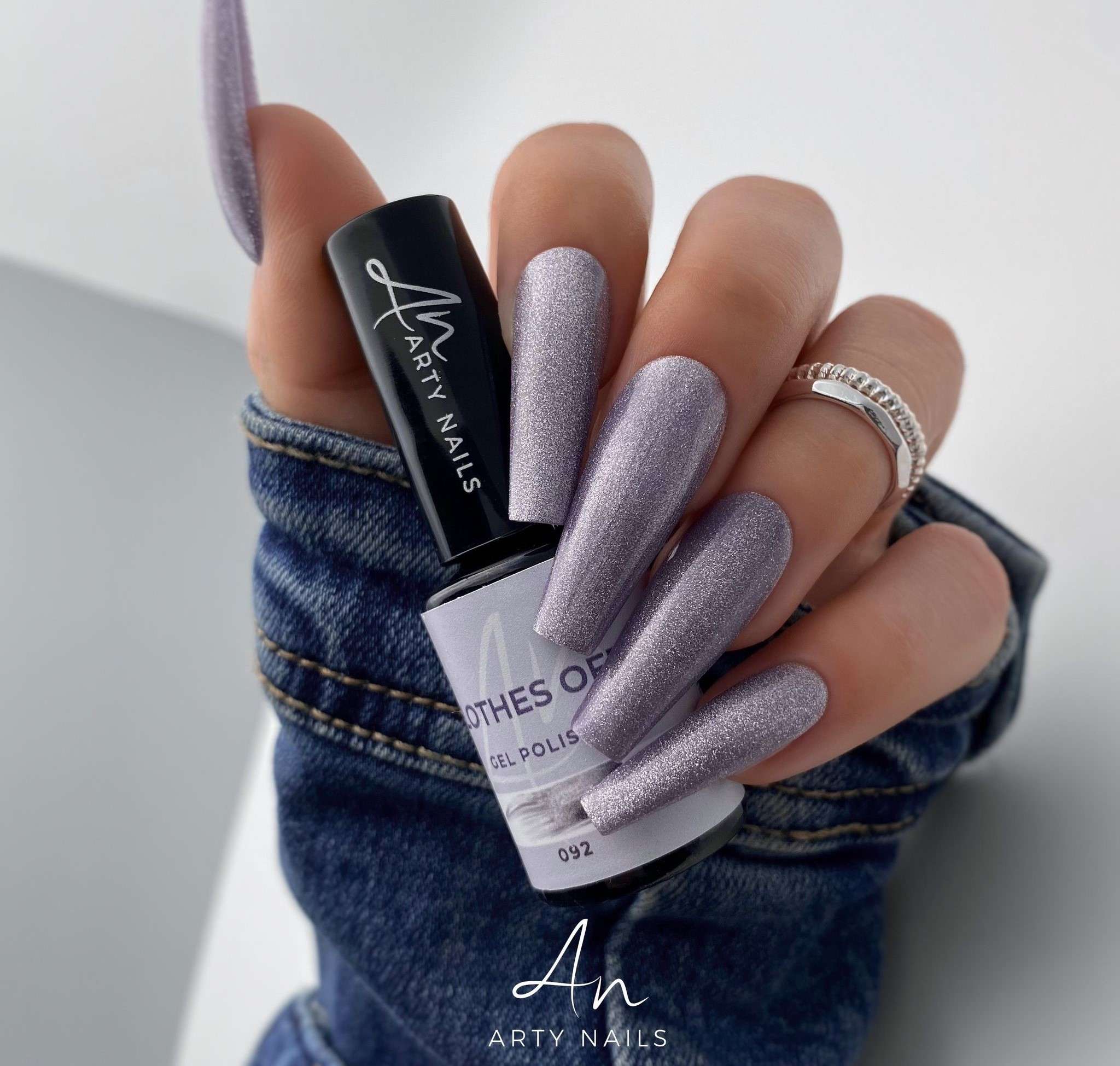 ARTY NAILS GEL POLISH 092. CLOTHES OFF 5 ml cat eye - Image 3