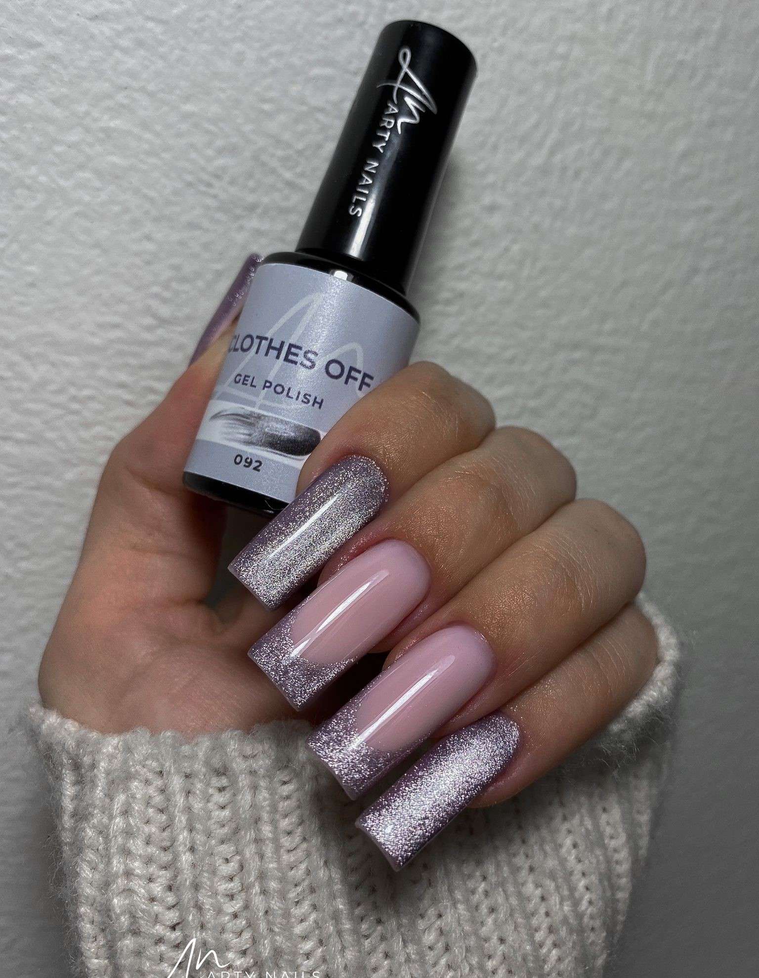 ARTY NAILS GEL POLISH 092. CLOTHES OFF 5 ml cat eye - Image 2