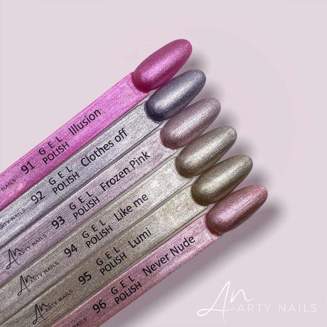 ARTY NAILS FANTASY NUDE GEL POLISH COLLECTION (6x5ml) - Image 2