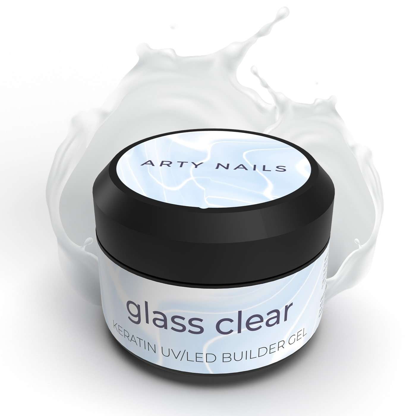 ARTY NAILS GLASS CLEAR KERATIN BUILDER GEL 50 ml
