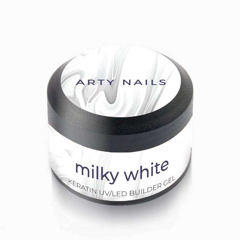 ARTY NAILS MILKY WHITE KERATIN BUILDER GEL 15 ml