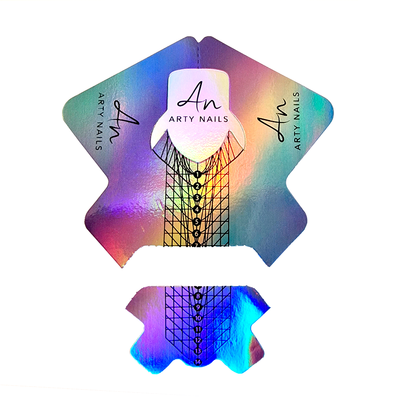 ARTY NAILS 2 in 1 FORMS/TEMPLATES FOR NAILS BOX 150 pcs - Image 2