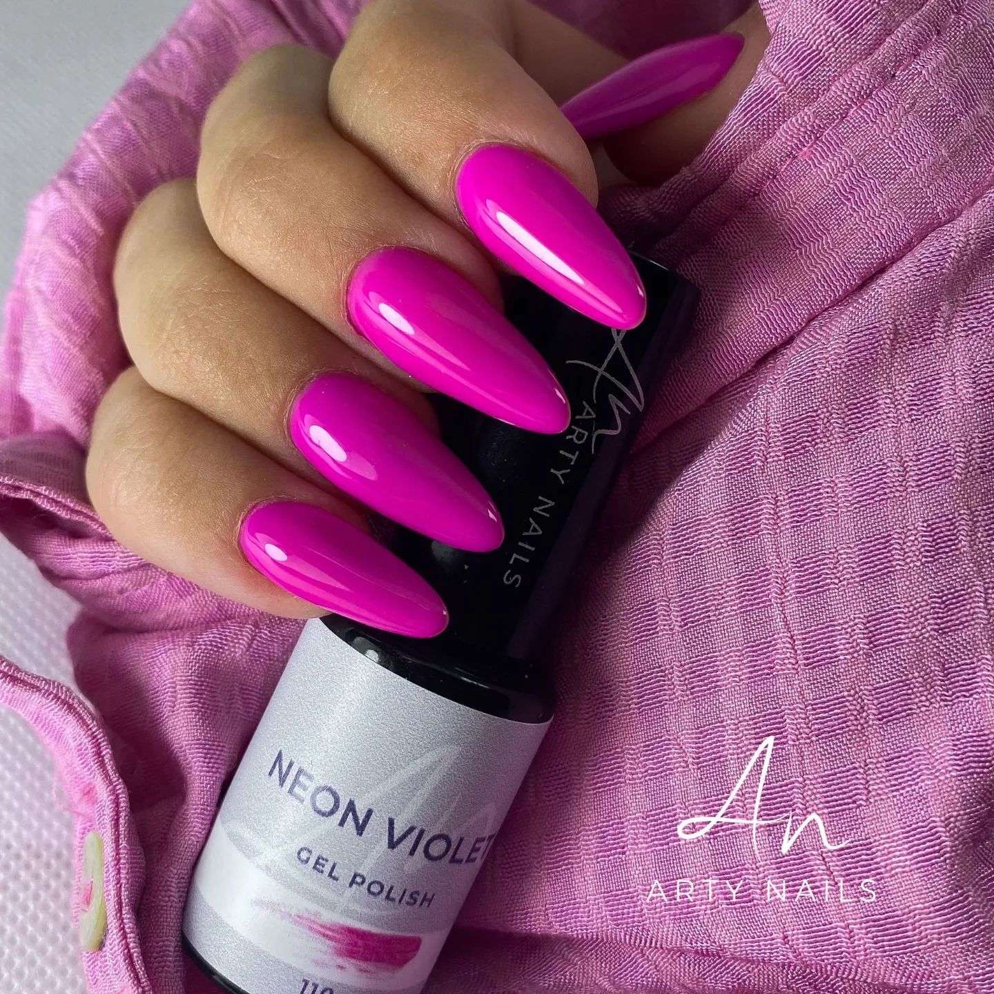 ARTY NAILS GEL POLISH 110. NEON VIOLET 5 ml - Image 4