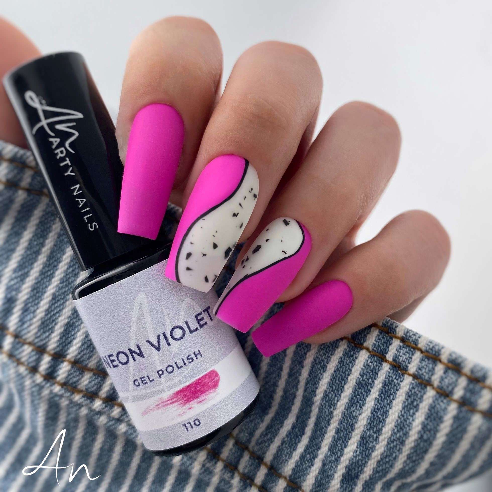 ARTY NAILS GEL POLISH 110. NEON VIOLET 5 ml - Image 2