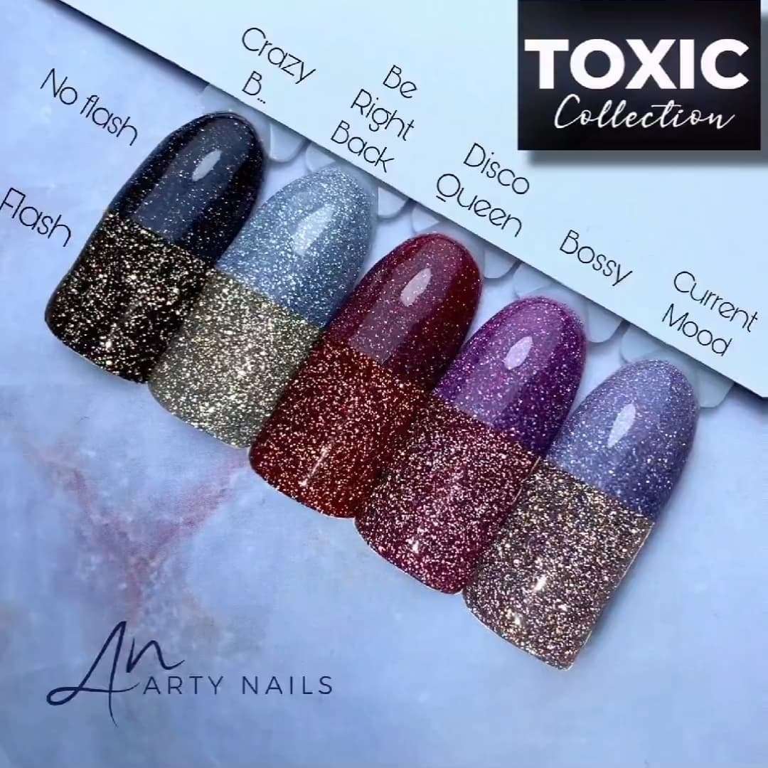 ARTY NAILS TOXIC & TOXIC 2 GEL POLISH COLLECTION (11x5ml) - Image 3