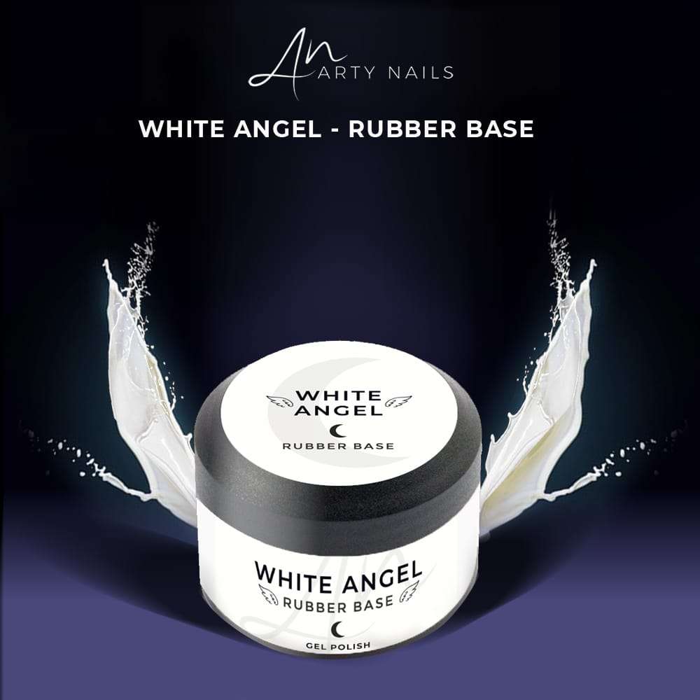ARTY NAILS WHITE ANGEL RUBBER BASE 30 ml - Image 2