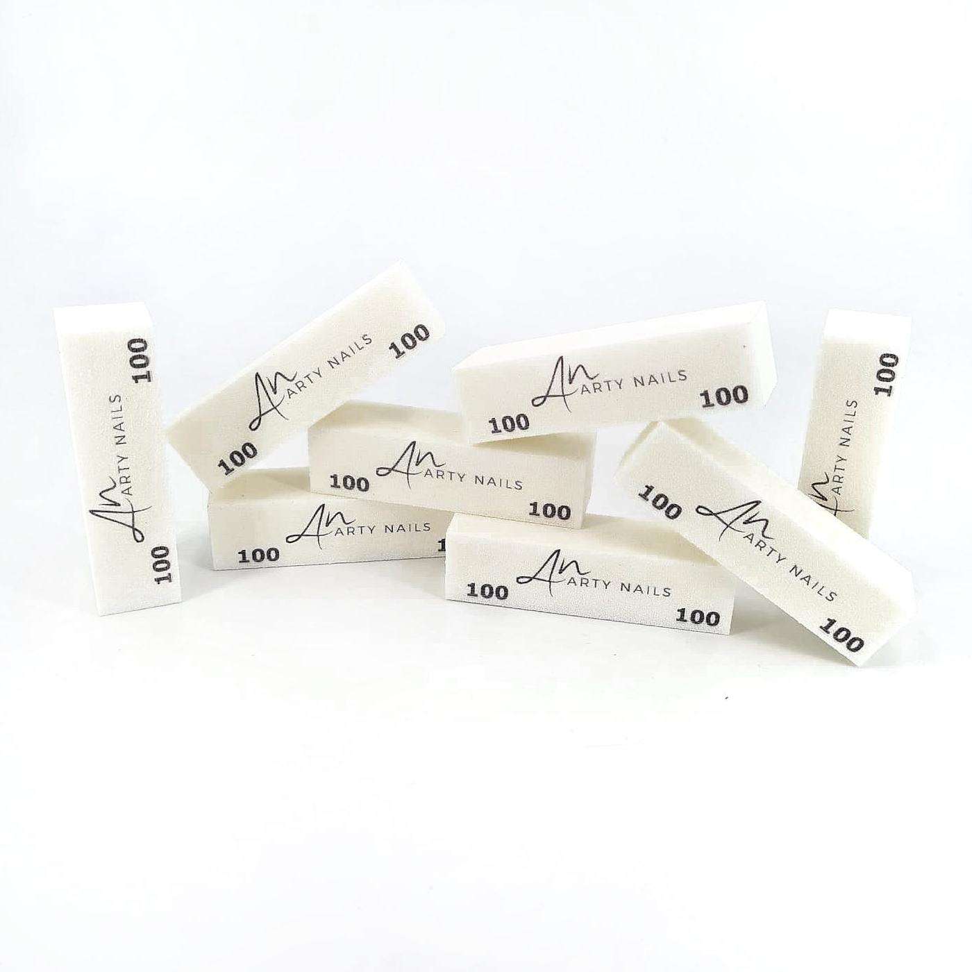 ARTY NAILS POLISHING BLOCK WHITE 100/100 10pcs - Image 2