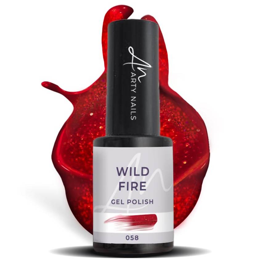 ARTY NAILS GEL POLISH 058. Wild Fire 5 ml
