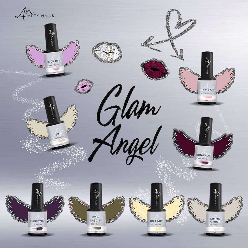 ARTY NAILS 'GLAM ANGEL' GEL POLISH COLLECTION (8x5ml)